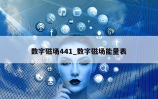 数字磁场 441_数字磁场能量表