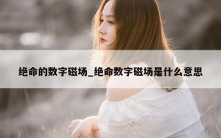 绝命的数字磁场_绝命数字磁场是什么意思