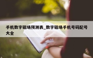 手机数字磁场预测表_数字磁场手机号码配号大全