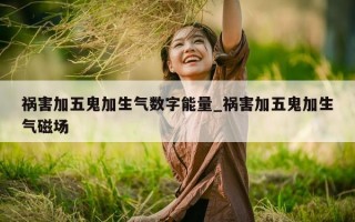 祸害加五鬼加生气数字能量_祸害加五鬼加生气磁场