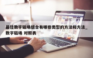 最佳数字磁场组合有哪些类型的方法和方法_数字磁场 对照表