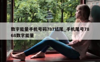 数字能量手机号码 787 结尾_手机尾号 7868 数字能量