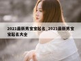 2021最新男宝宝起名_2021最新男宝宝起名大全