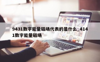 9431 数字能量磁场代表的是什么_4141 数字能量磁场