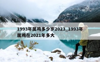 1993 年属鸡多少岁 2023_1993 年属鸡在 2021 年多大