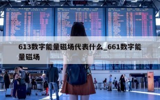 613 数字能量磁场代表什么_661 数字能量磁场