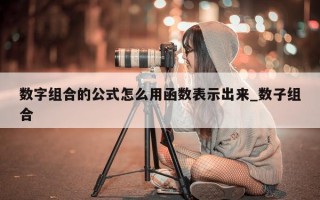 数字组合的公式怎么用函数表示出来_数子组合