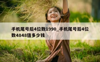 手机尾号后 4 位数 1990_手机尾号后 4 位数 4848 值多少钱