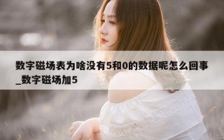 数字磁场表为啥没有 5 和 0 的数据呢怎么回事_数字磁场加 5