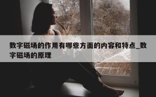 数字磁场的作用有哪些方面的内容和特点_数字磁场的原理