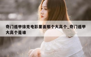 奇门遁甲徐克电影里面那个大高个_奇门遁甲大高个是谁