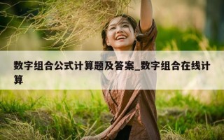 数字组合公式计算题及答案_数字组合在线计算