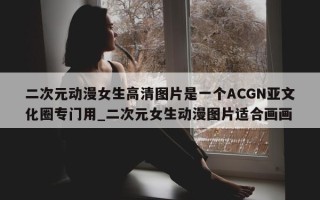 二次元动漫女生高清图片是一个 ACGN 亚文化圈专门用_二次元女生动漫图片适合画画