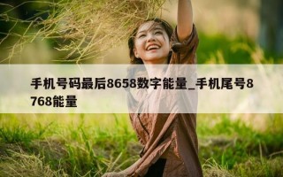 手机号码最后 8658 数字能量_手机尾号 8768 能量