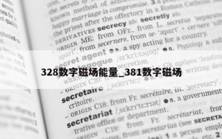 328 数字磁场能量_381 数字磁场