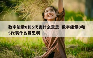 数字能量 0 和 5 代表什么意思_数字能量 0 和 5 代表什么意思啊