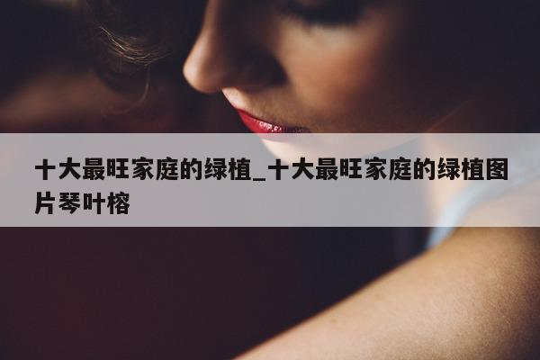 十大最旺家庭的绿植_十大最旺家庭的绿植图片琴叶榕 - 第 1 张图片 - 新易生活风水网