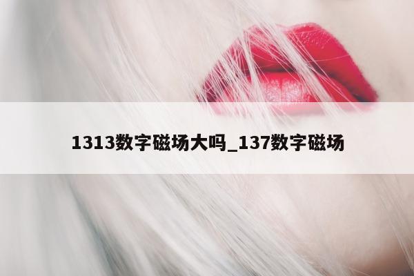 1313 数字磁场大吗_137 数字磁场 - 第 1 张图片 - 新易生活风水网