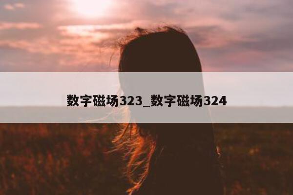 数字磁场 323_数字磁场 324- 第 1 张图片 - 新易生活风水网