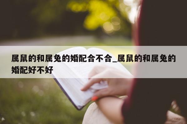 属鼠的和属兔的婚配合不合_属鼠的和属兔的婚配好不好 - 第 1 张图片 - 新易生活风水网