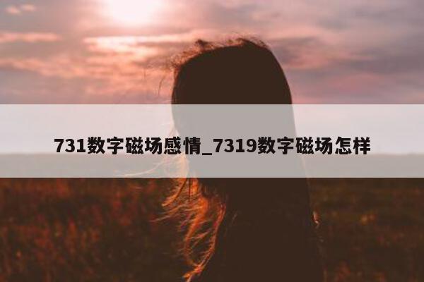 731 数字磁场感情_7319 数字磁场怎样 - 第 1 张图片 - 新易生活风水网