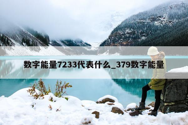 数字能量 7233 代表什么_379 数字能量 - 第 1 张图片 - 新易生活风水网