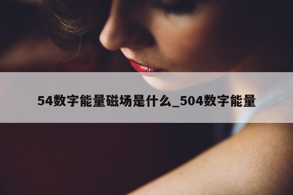 54 数字能量磁场是什么_504 数字能量 - 第 1 张图片 - 新易生活风水网