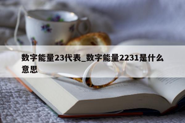 数字能量 23 代表_数字能量 2231 是什么意思 - 第 1 张图片 - 新易生活风水网