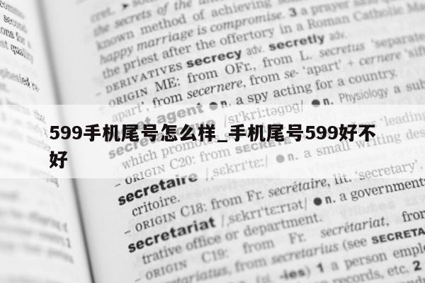 599 手机尾号怎么样_手机尾号 599 好不好 - 第 1 张图片 - 新易生活风水网