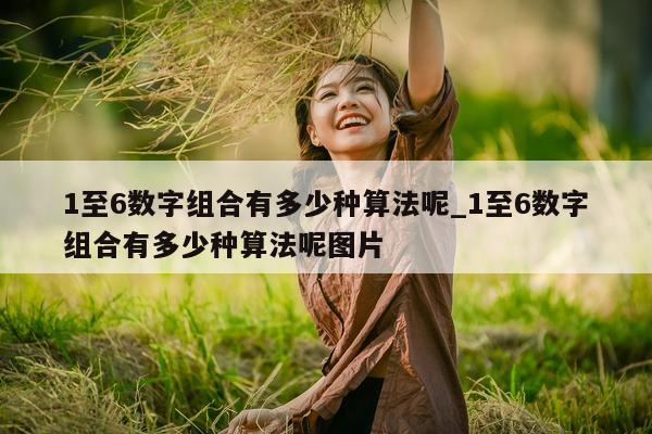 1 至 6 数字组合有多少种算法呢_1 至 6 数字组合有多少种算法呢图片 - 第 1 张图片 - 新易生活风水网