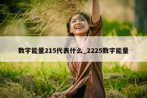 数字能量 215 代表什么_2225 数字能量 - 第 1 张图片 - 新易生活风水网