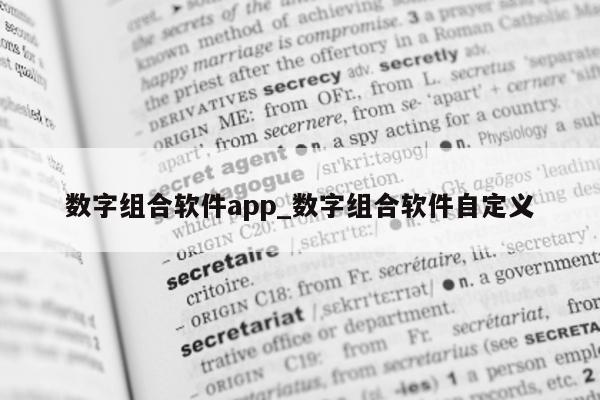 数字组合软件 app_数字组合软件自定义 - 第 1 张图片 - 新易生活风水网