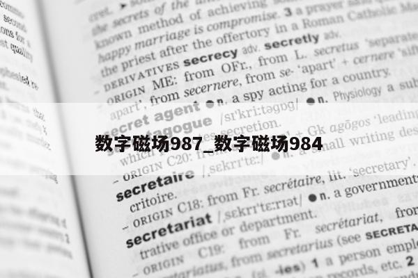 数字磁场 987_数字磁场 984- 第 1 张图片 - 新易生活风水网