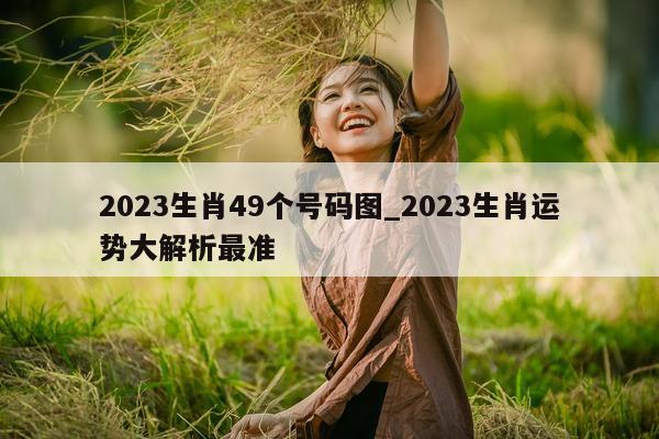 2023 生肖 49 个号码图_2023 生肖运势大解析最准 - 第 1 张图片 - 新易生活风水网