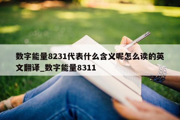 数字能量 8231 代表什么含义呢怎么读的英文翻译_数字能量 8311- 第 1 张图片 - 新易生活风水网