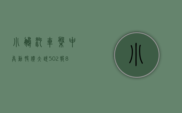 小鹏汽车盘中异动 股价大跌 5.76%- 第 1 张图片 - 新易生活风水网